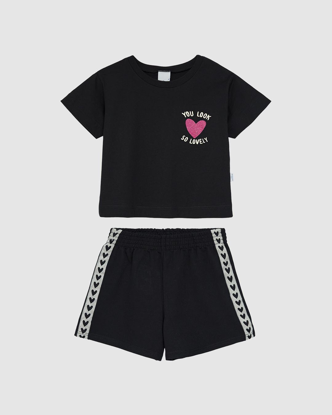 Conjunto Infantil Menina You Look So Lovely Em Algodão Malwee Kids