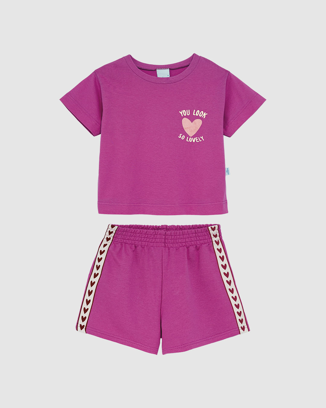 Conjunto Infantil Menina You Look So Lovely Em Algodão Malwee Kids