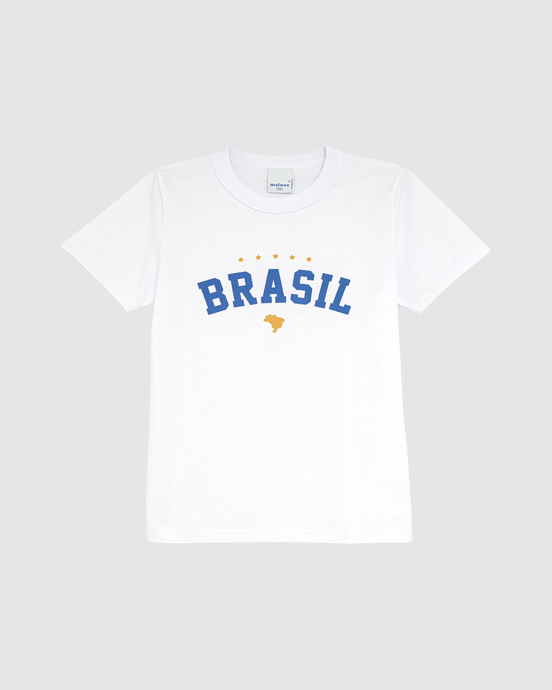 Camiseta Infantil Menino Estampa Esportiva Brasil Juntos De Novo! Malwee Kids