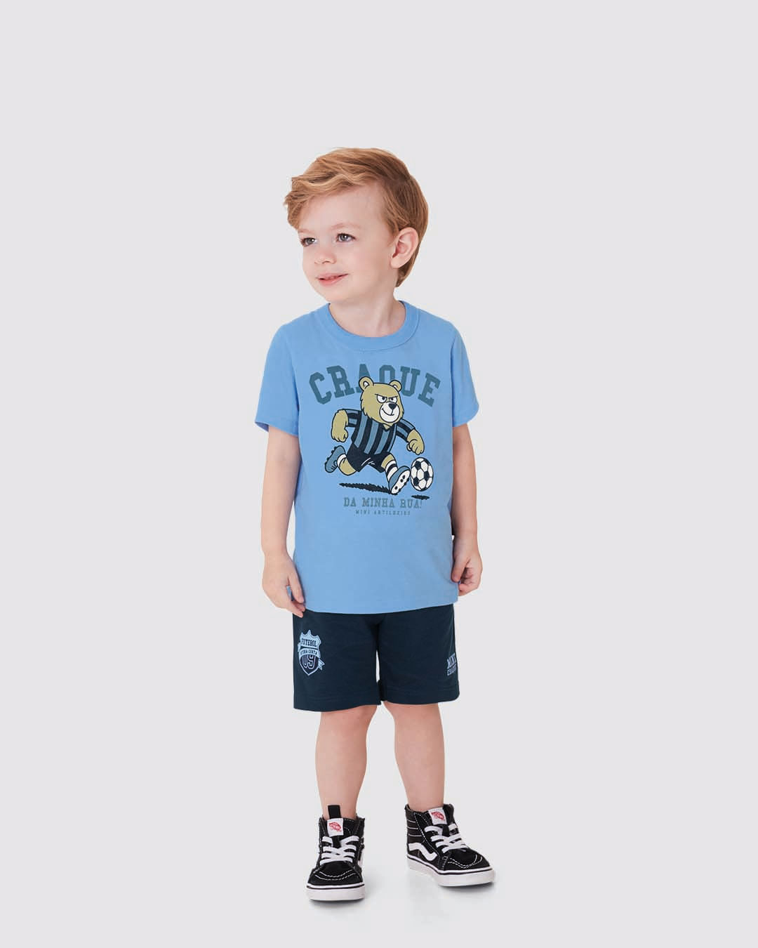 Conjunto Infantil Menino Craque Da Minha Rua! Em Algodão Malwee Kids