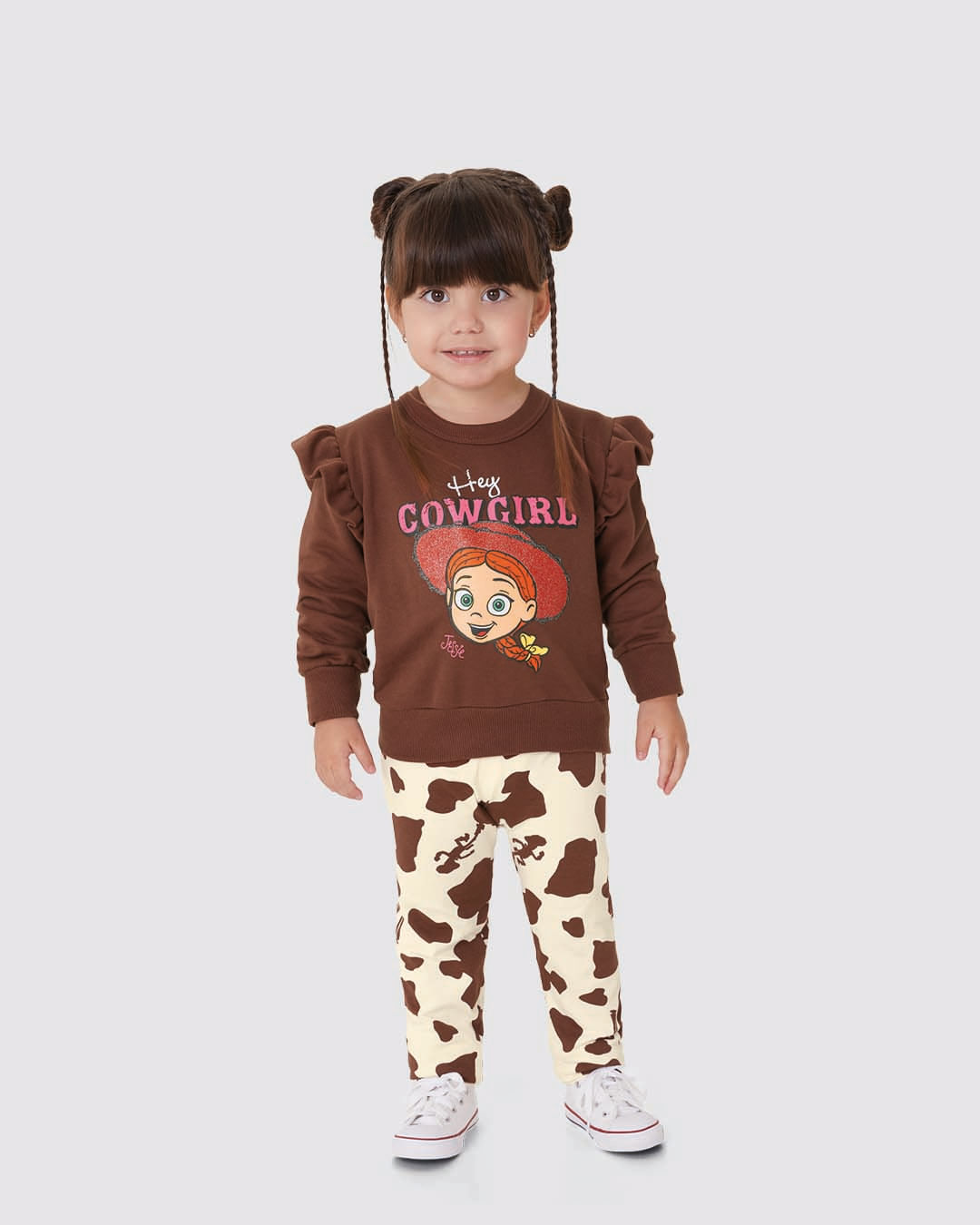 Conjunto Infantil Menina Blusão Especial Toy Story Cowgirl E Calça Malwee Kids