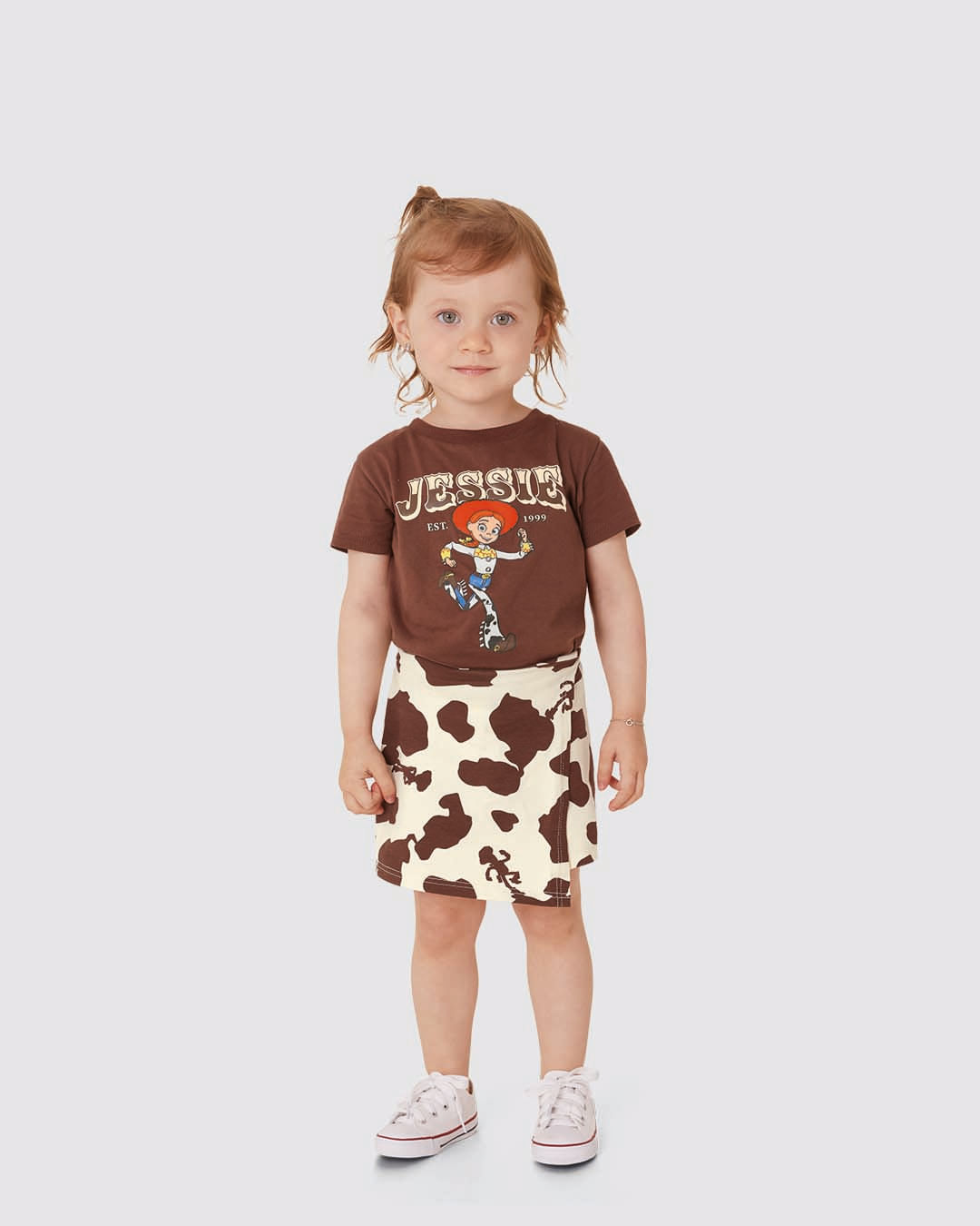 Conjunto Infantil Menina Blusa Toy Story Jessie E Saia Em Algodão Malwee Kids