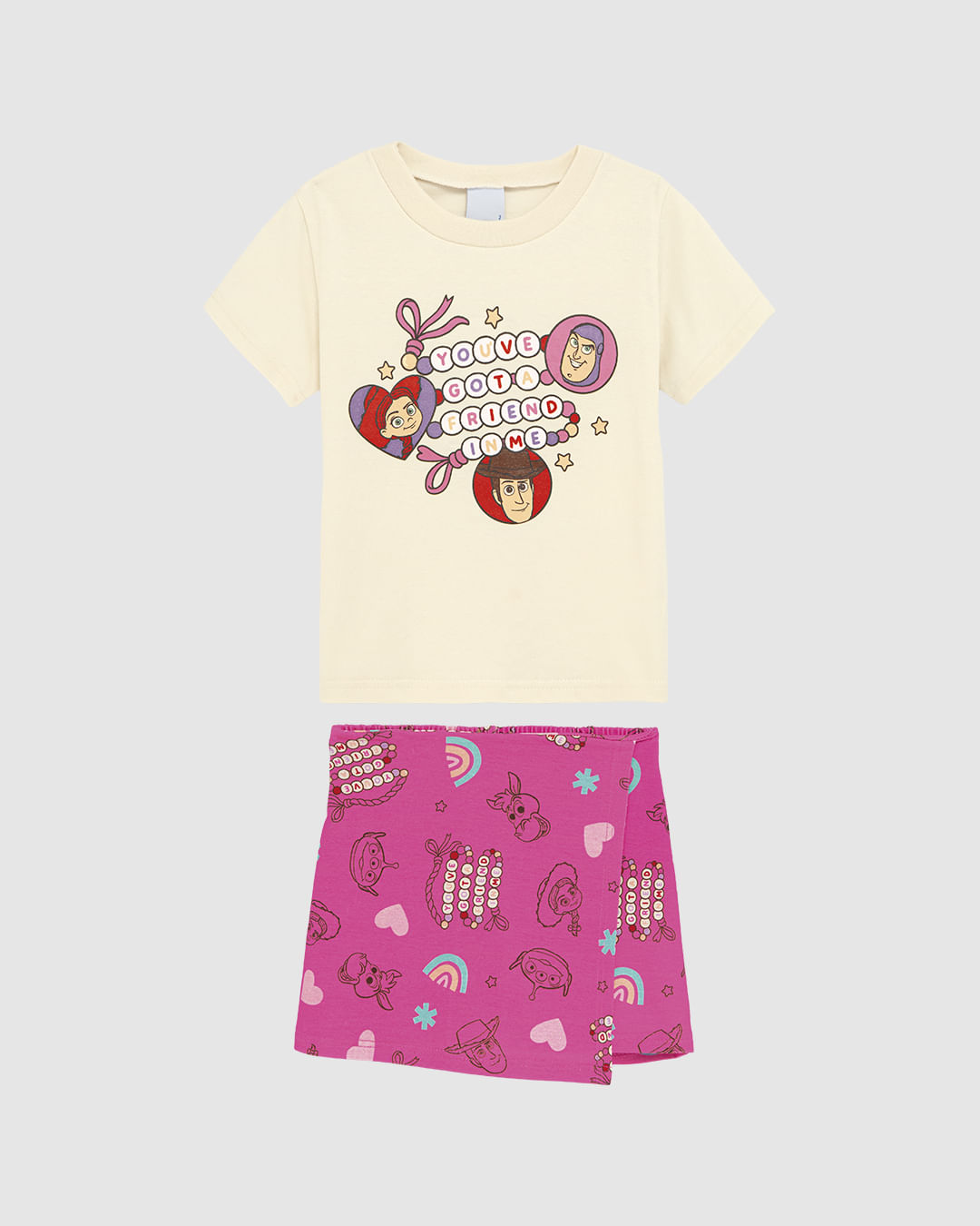 Conjunto Infantil Menina Toy Story You've Got A Friend In Me Malwee Kids
