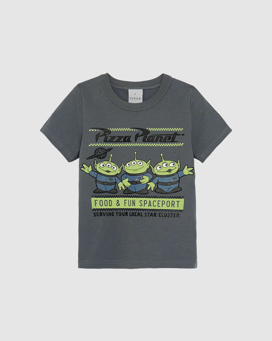 Camiseta Infantil Menino Especial Toy Story Pizza Planet Em Algodão Malwee Kids