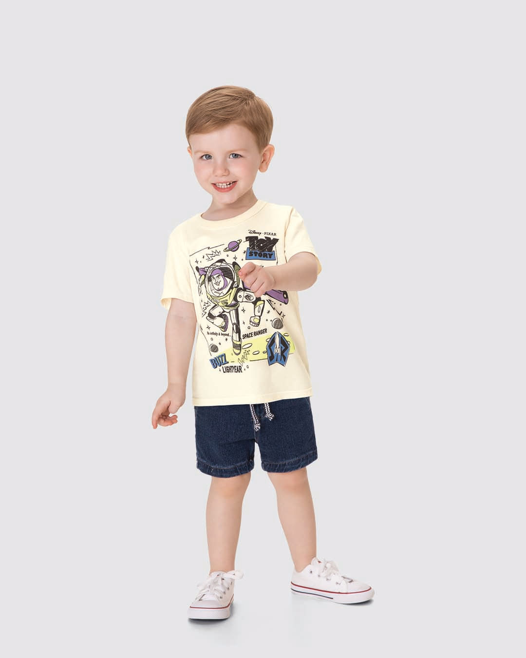 Camiseta Infantil Menino Toy Story Buzz Lightyear Em Algodão Malwee Kids