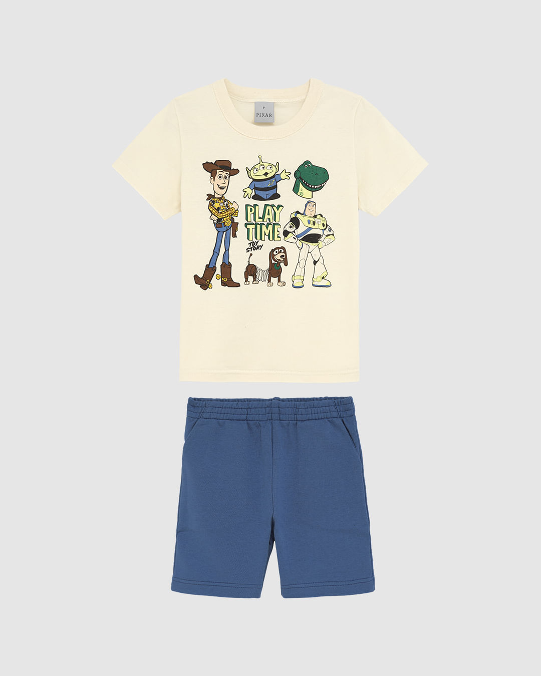 Conjunto Infantil Menino Toy Story Play Time Em Algodão Malwee Kids