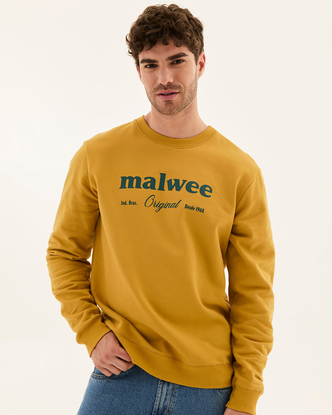 Blusão Unissex Estampa Frontal Em Moletom Flanelado Original Malwee