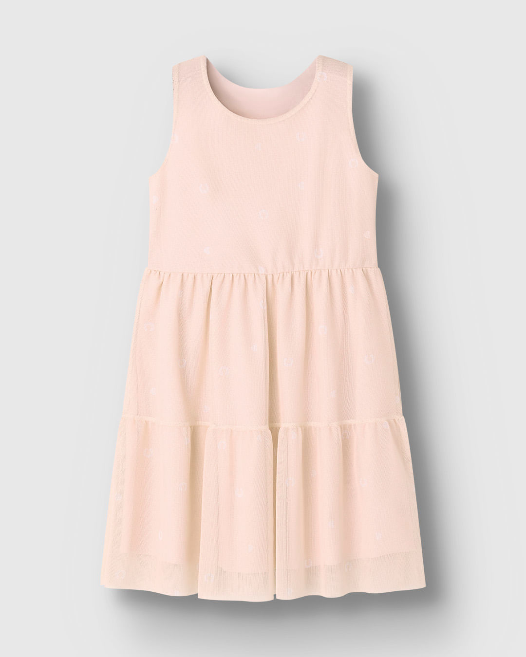 Vestido Menina Marias Decote Redondo Tule Stretch - Carinhoso