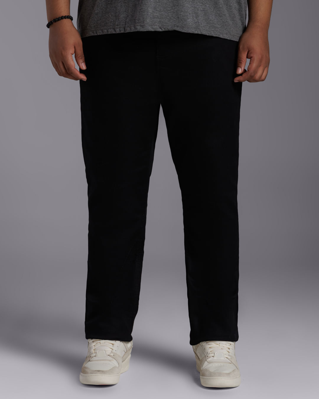 Calça Masculina Plus Size Reta Tecnológica Flex Sarja - BASICAMENTE