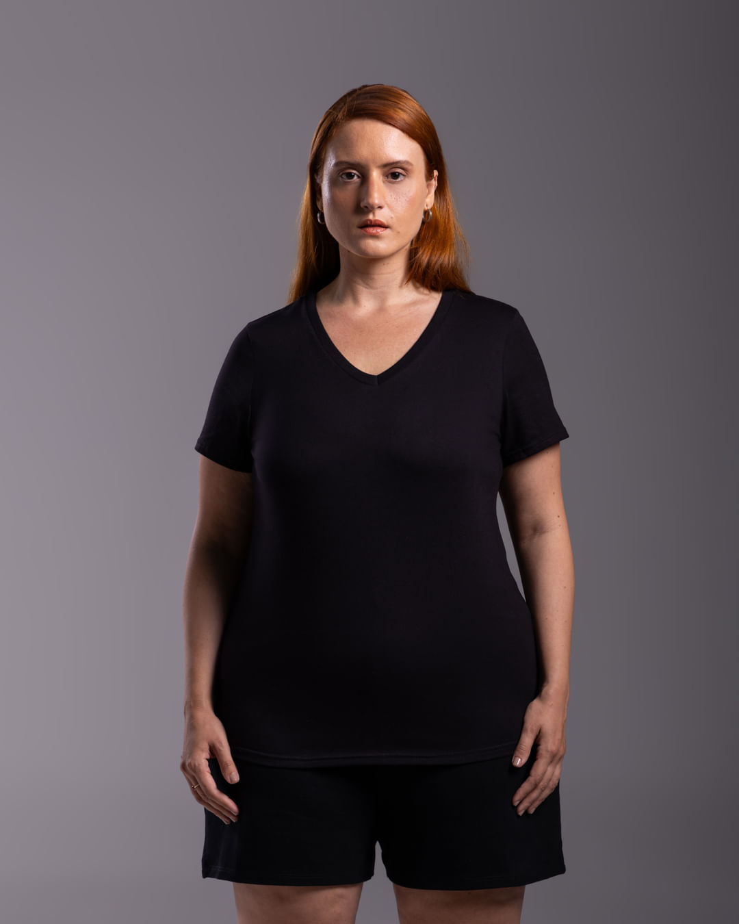 Tech T-Shirt Anti Odor Gola V Plus Feminina - BASICAMENTE - Preto - G2