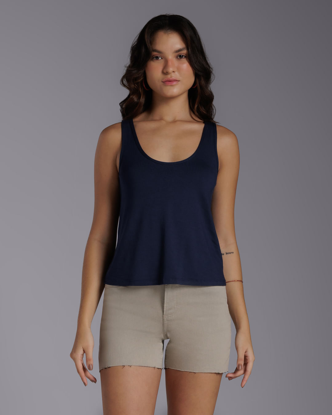 Regata Decote U Modal Feminina