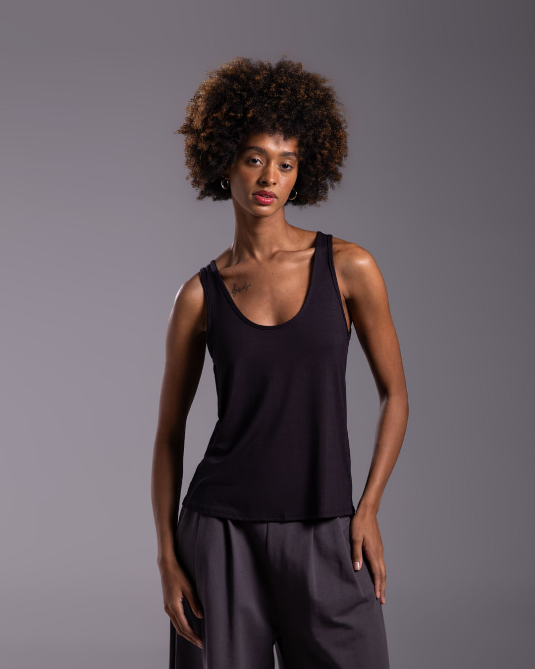 Regata Decote U Modal Feminina