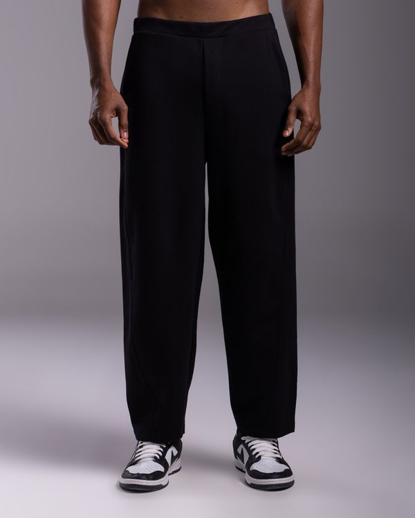 Calça Masculina Barrel Moletom Tecnológico No Liquid - BASICAMENTE Preto - PP