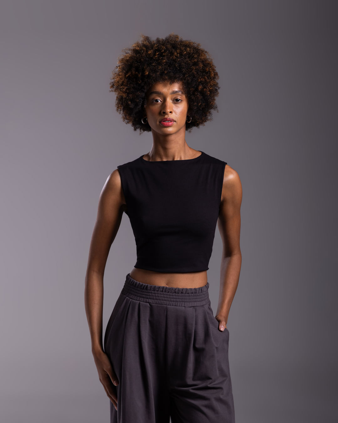 Top Cropped Cotton Tech Anti Odor Feminino