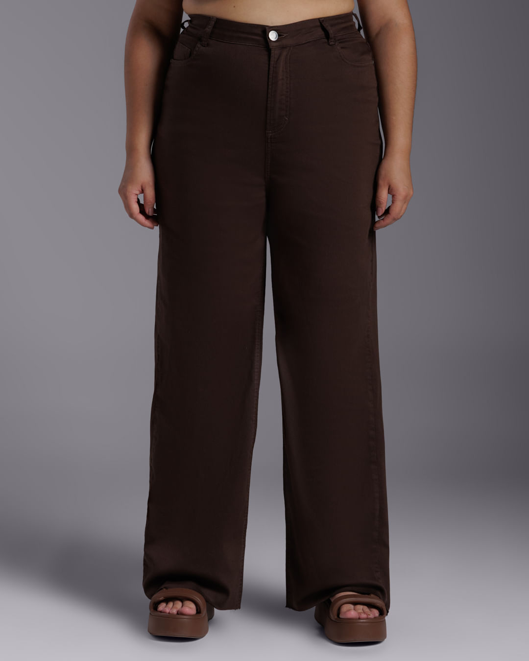 Calça Wide Tech Flex Feminina Plus Size