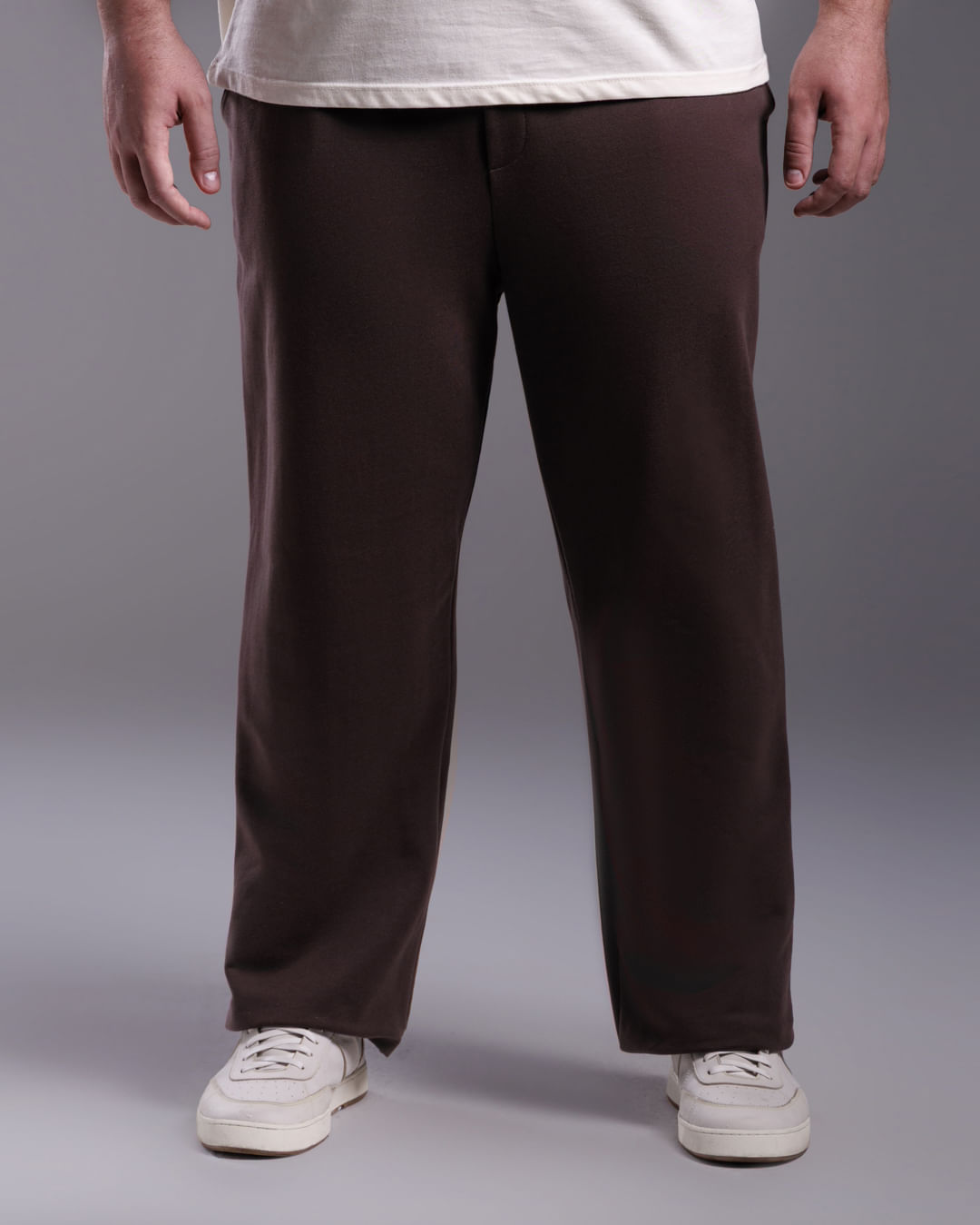 Calça Masculina Plus Size Reta Moletom Tecnológico No Liquid - BASICAMENTE