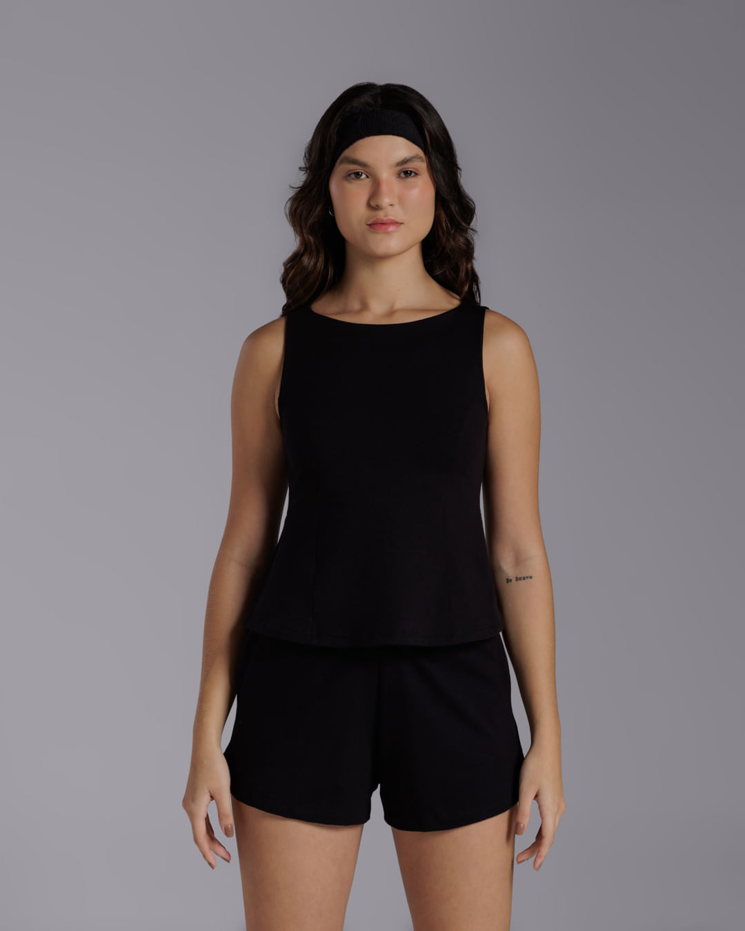 Blusa Moletom Stretch Tech Noliquid Feminina - BASICAMENTE - Preto - XGG