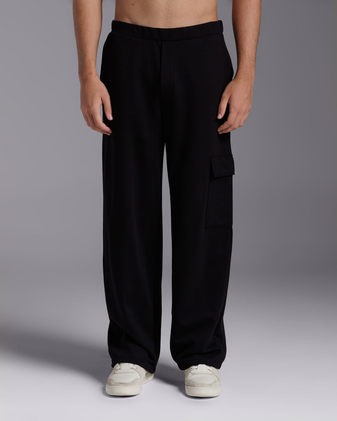 Calça Loose Fit Moletom Tech Impermeável Masculina