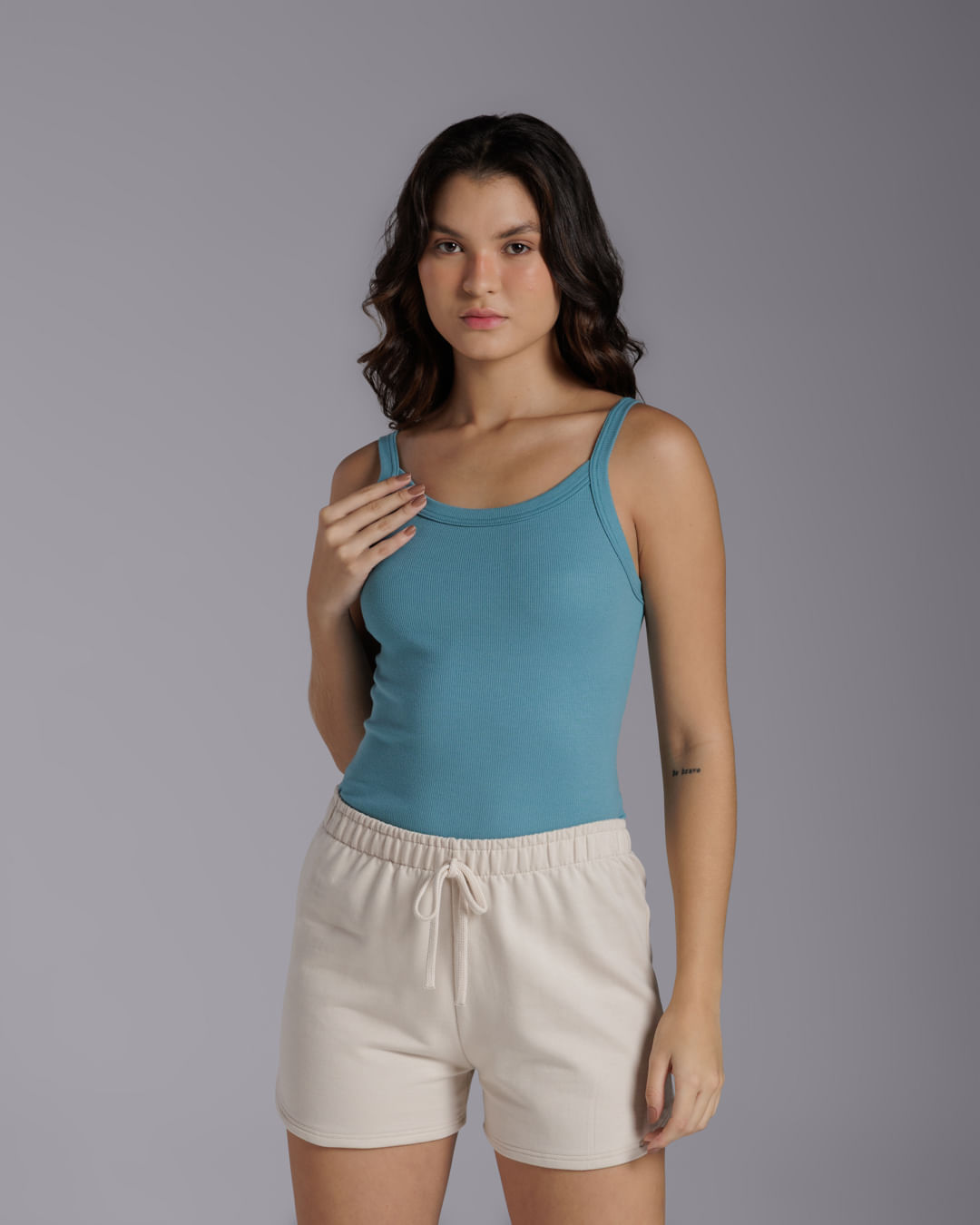 Regata Ribana Tech Anti Odor Feminina - BASICAMENTE - Verde - PP