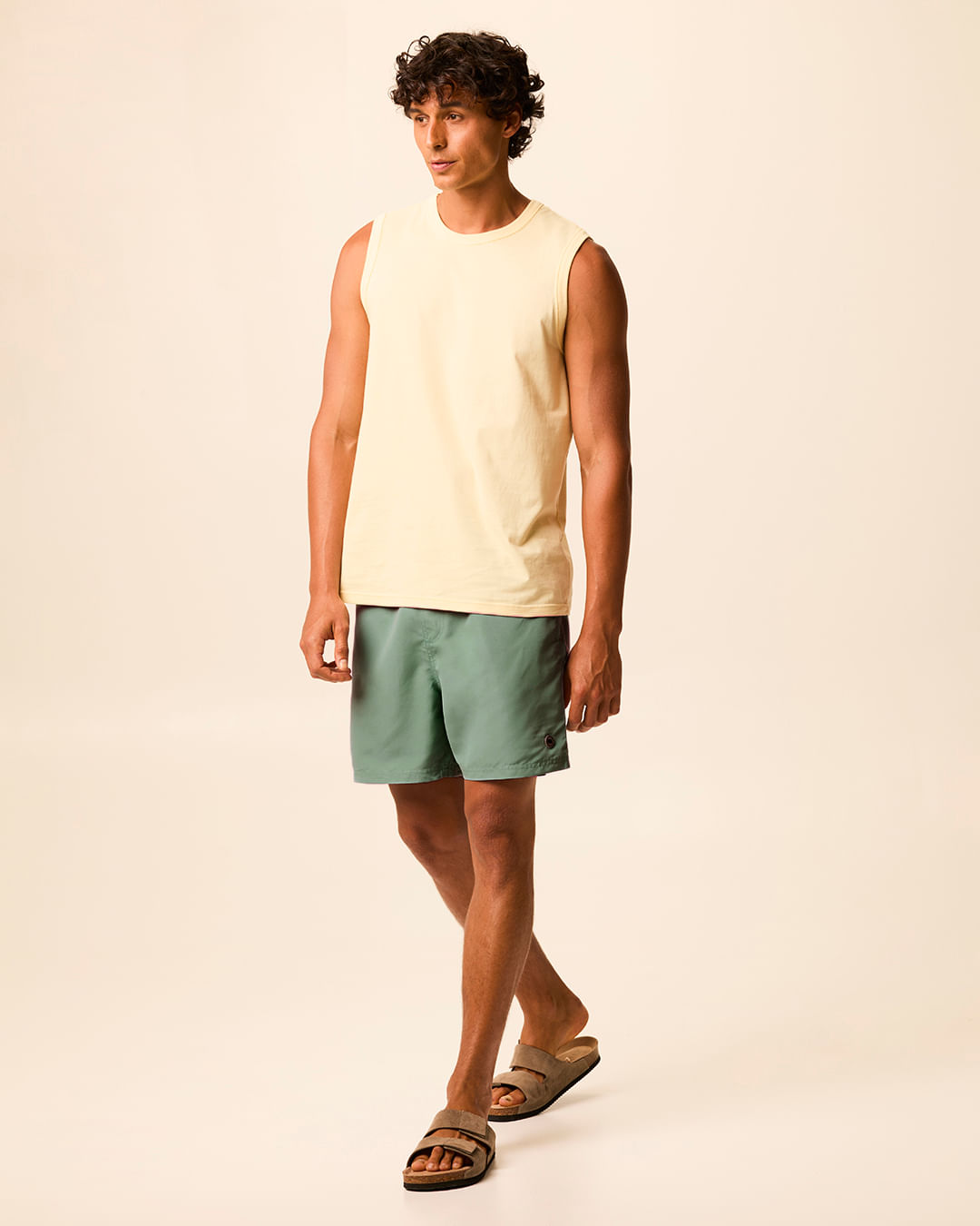 Shorts Masculino Água Bolso Funcional Em Tafetá - Verde - XGG