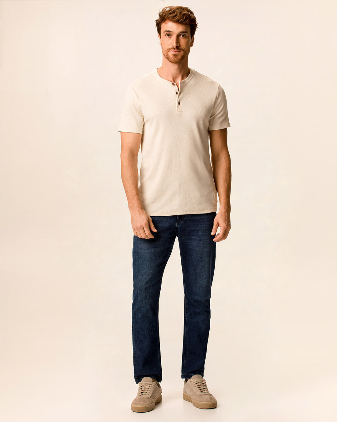 Calça Masculina Small Slim Cintura Média Em Jeans Stretch