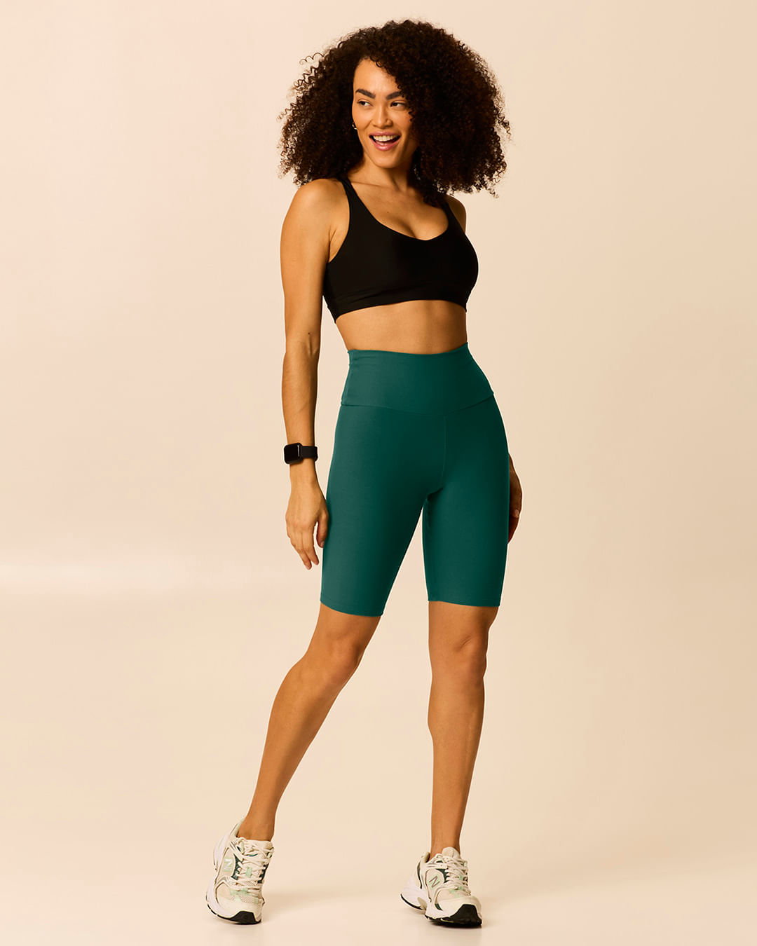 Bermuda Esportiva Feminina Em Malha Com Proteção UV50+ Malwee Active - Verde - GG