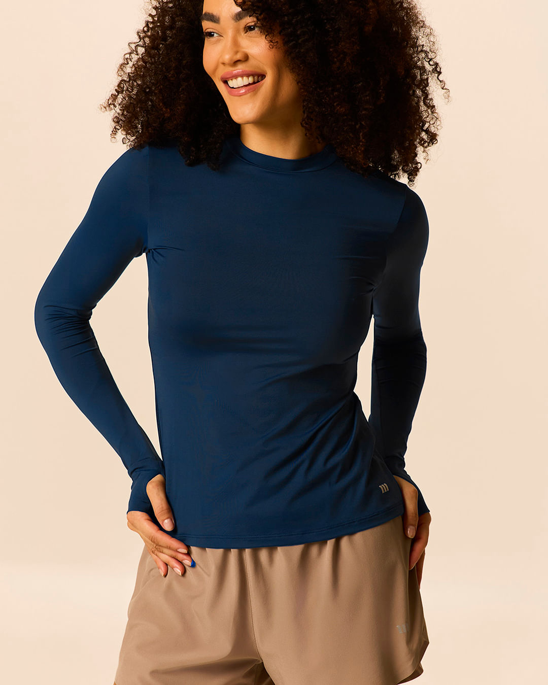 Blusa Esportiva Feminina Manga Com Abertura Para Dedo E Proteção UV50+ Malwee Active