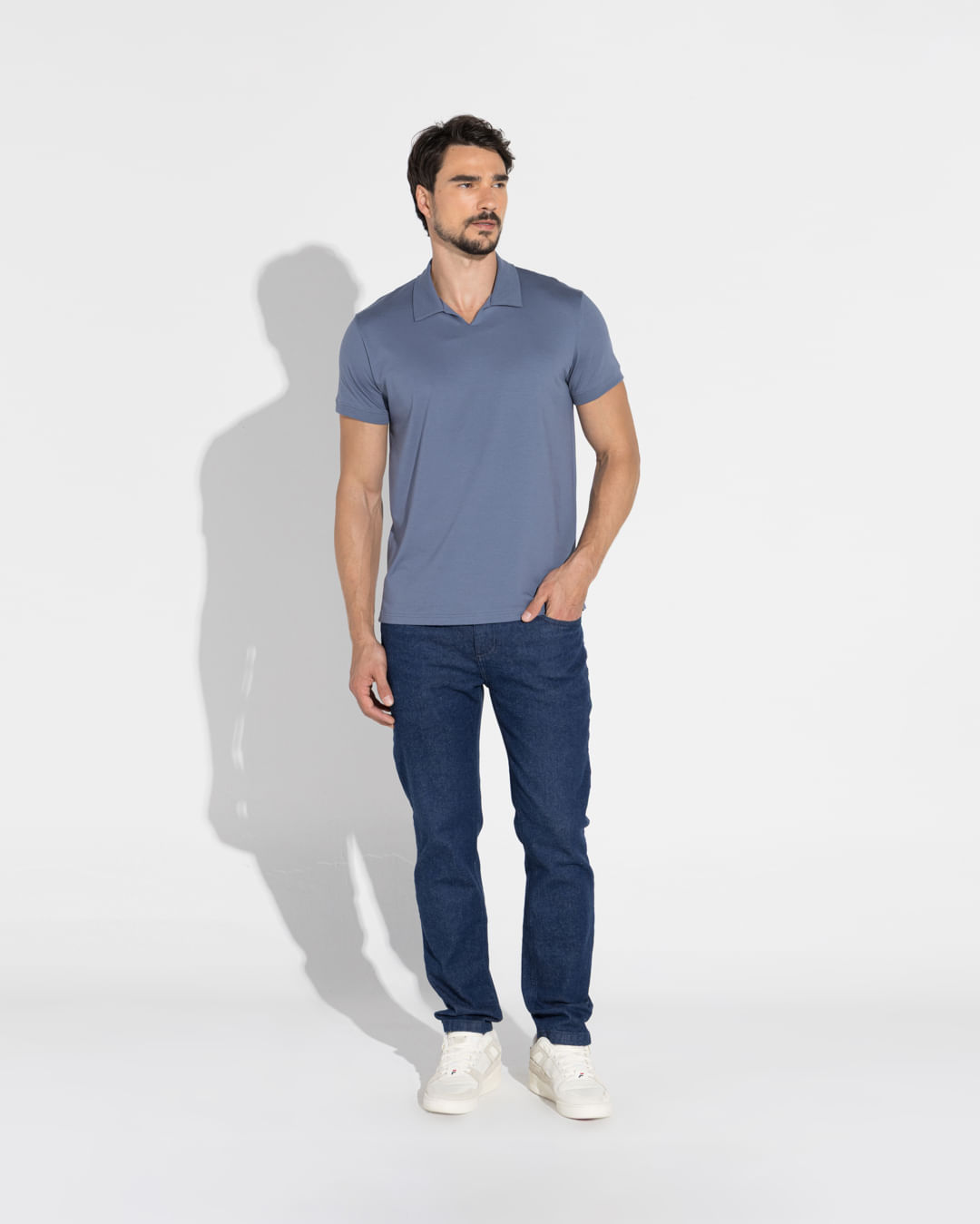 Polo Cotton Pima Masculina - Azul - XGG
