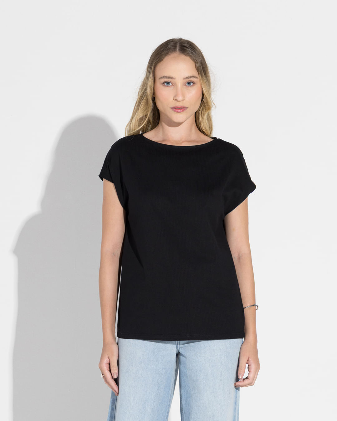 Blusa Malha Striped Feminina