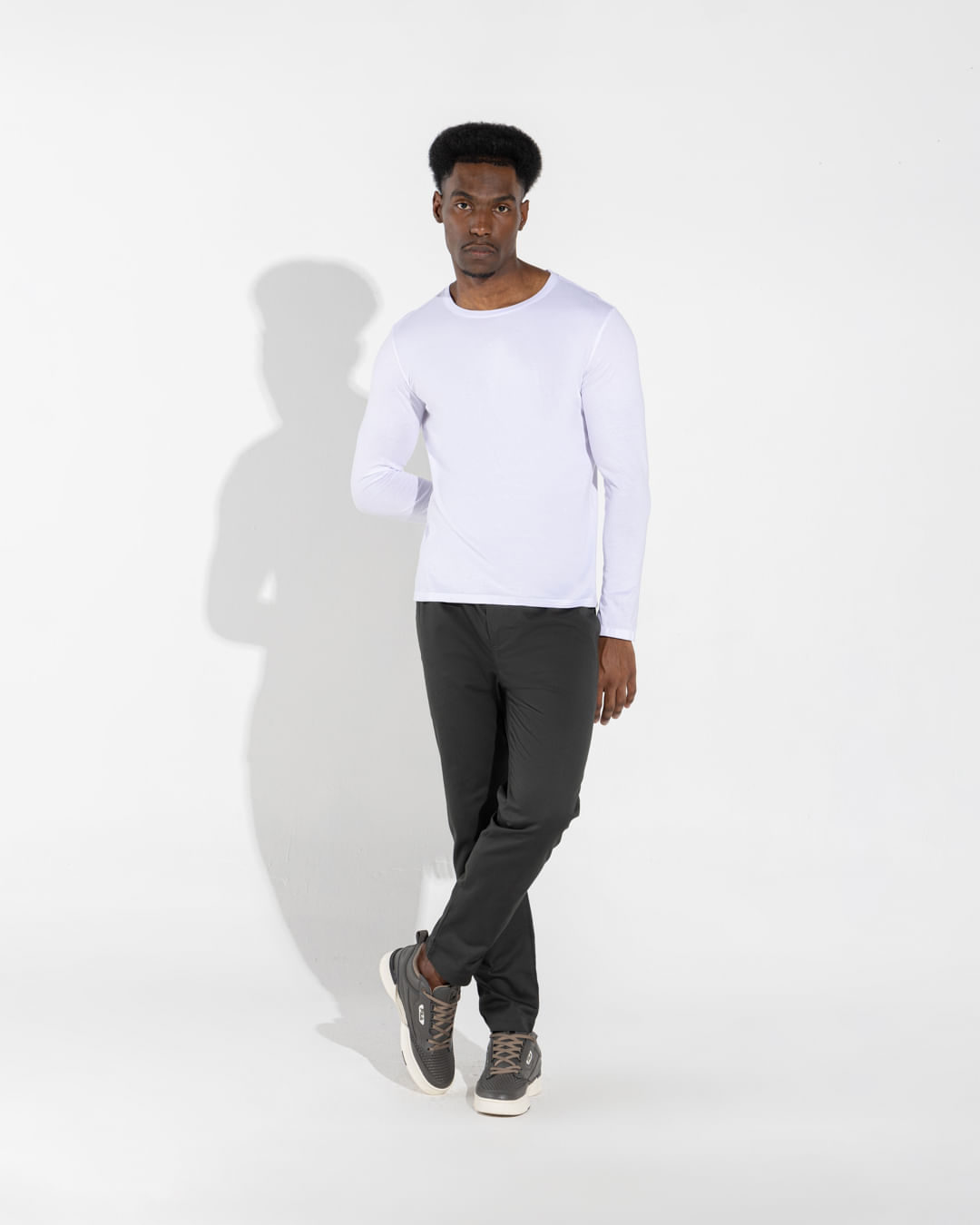Camiseta Pima Manga Longa Masculina