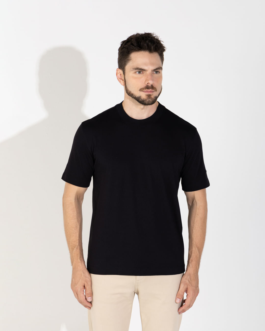 Camiseta Pima Punho Masculina