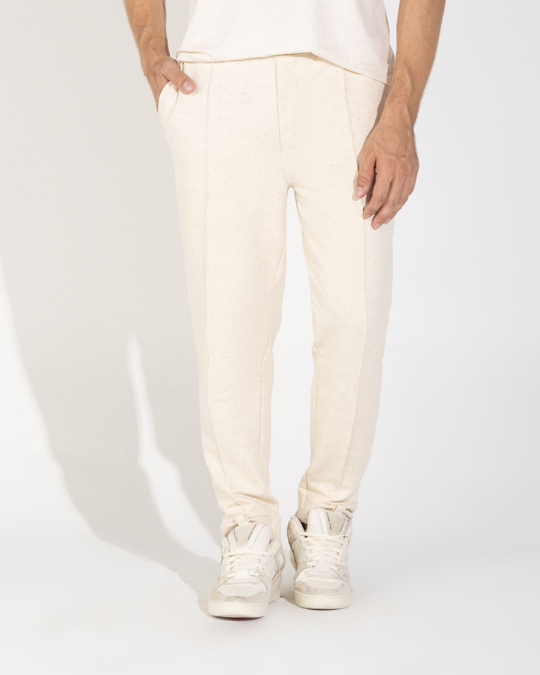 Calça Jogger Moletinho Strech Linho Unissex