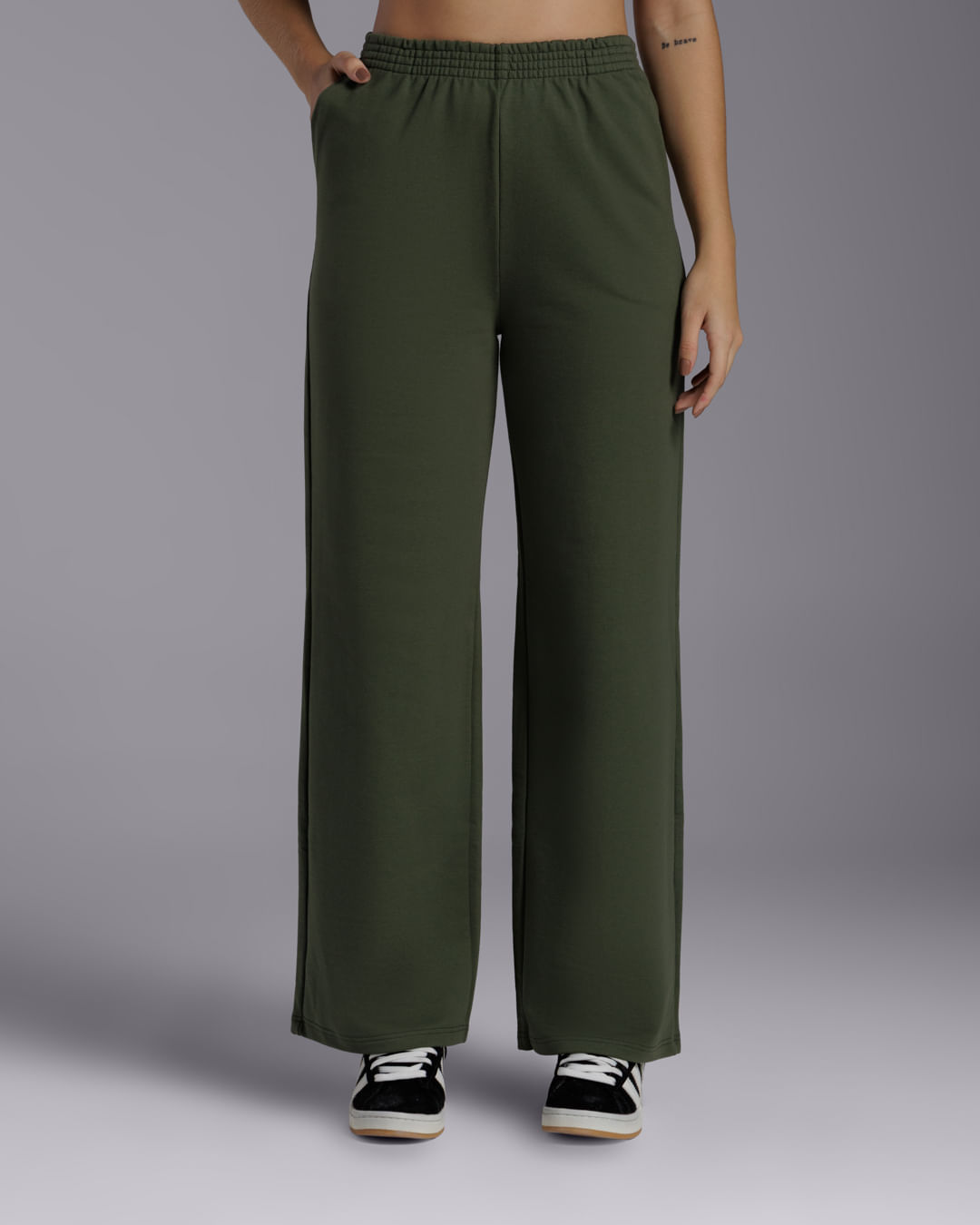 Calça Wide Moletom Tech Noliquid