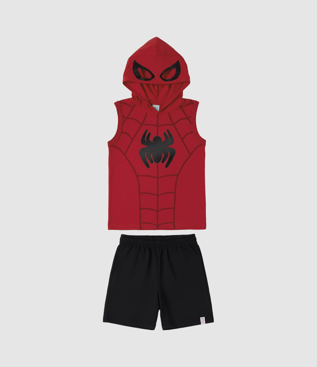 Conjunto Infantil Menino Regata Com Capuz Spidey Homem-Aranha Malwee Kids - Vermelho - 1