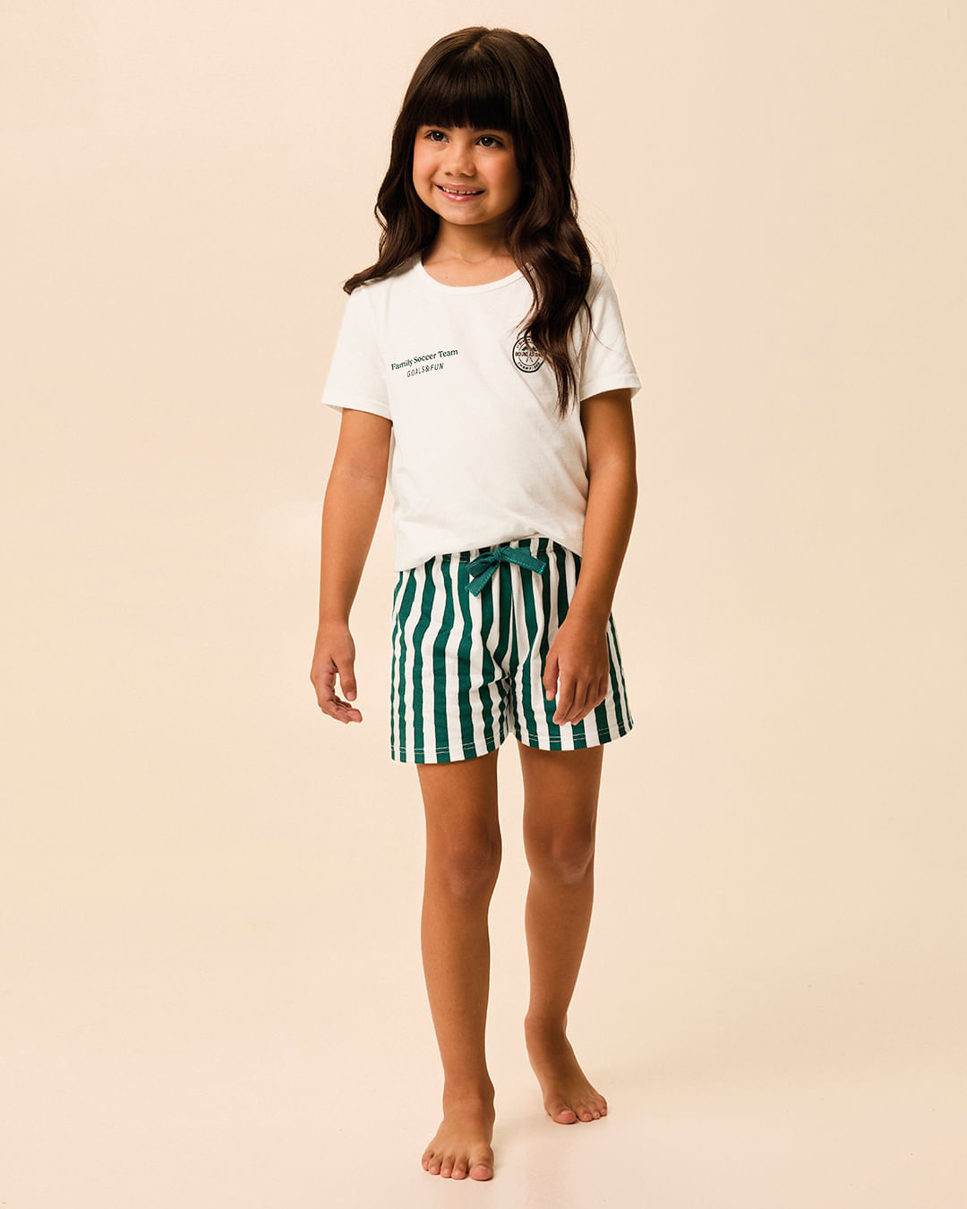 Pijama Infantil Menina Family Soccer Team Linha Família Em Algodão Malwee Kids