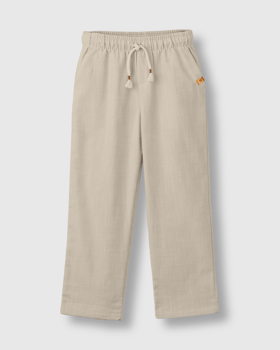 Calça Menino Slim Bolso Funcional Em Algodão Texturizado - Carinhoso