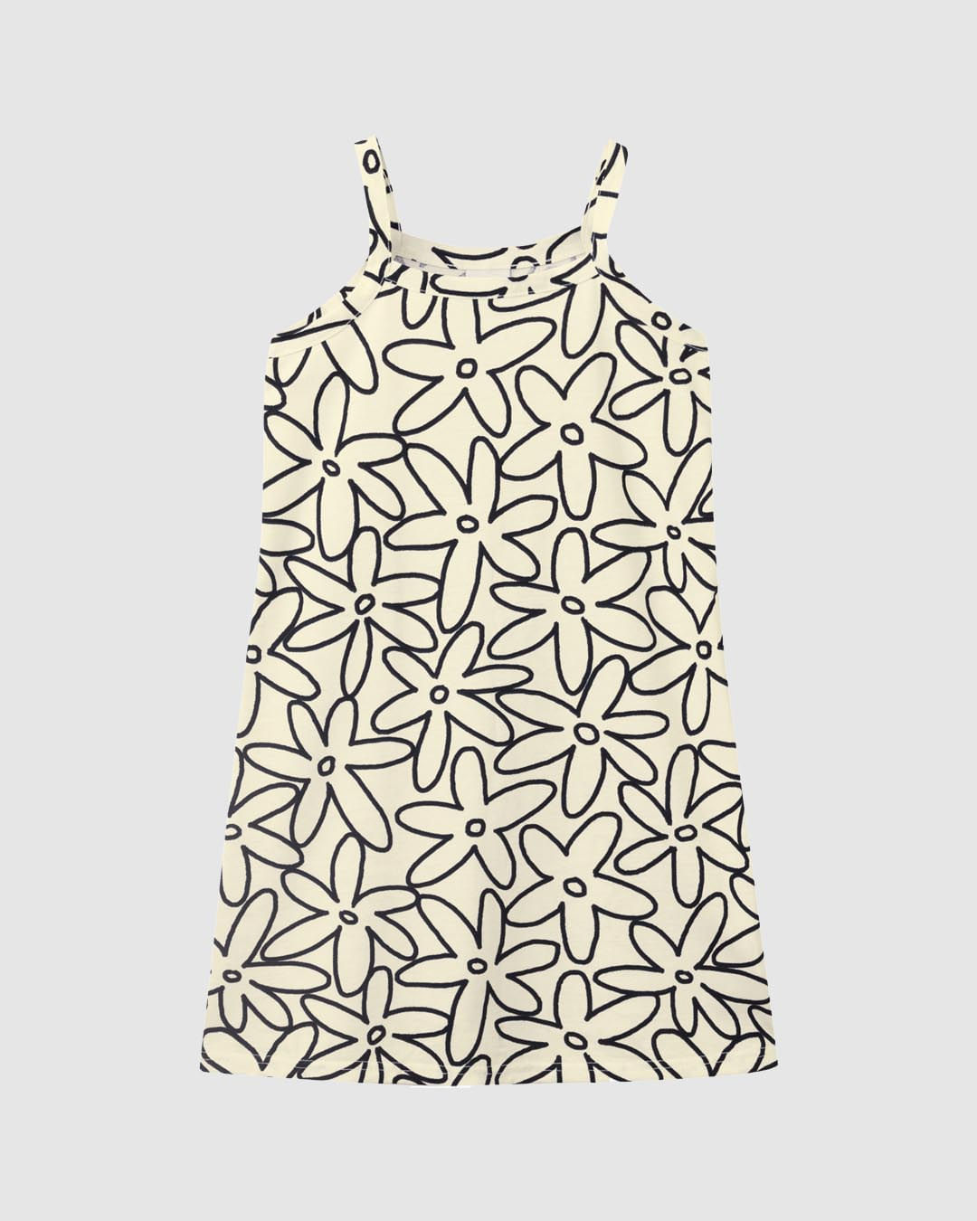 Vestido Infantil Decote Reto Estampado Em Algodão Malwee Kids
