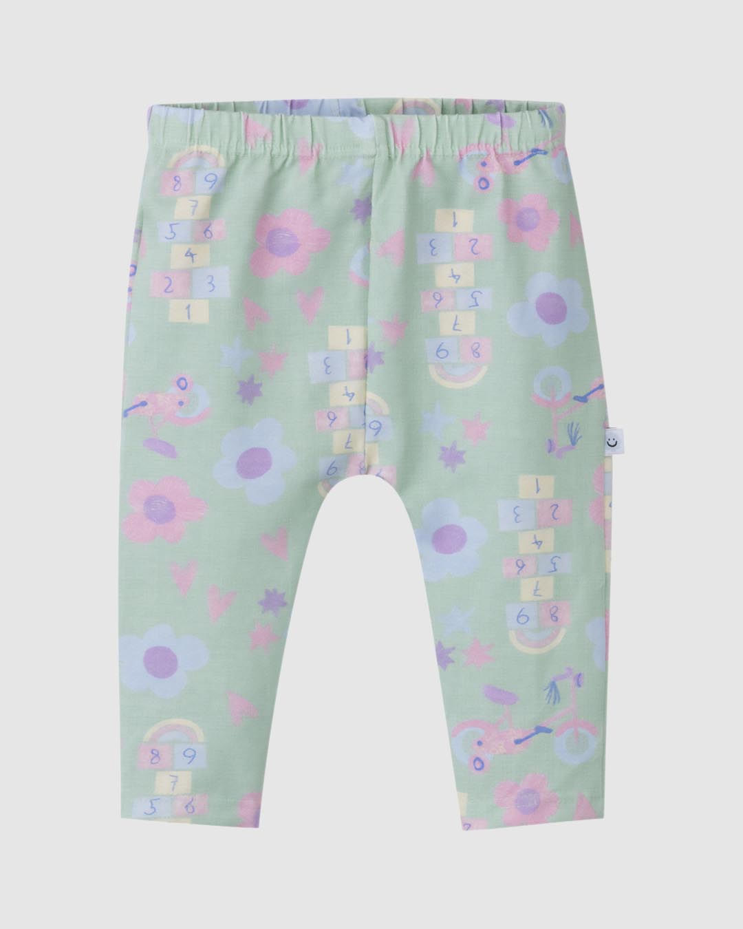 Calça Bebê Menina Estampa Digital Etiqueta Decorativa Malwee Kids
