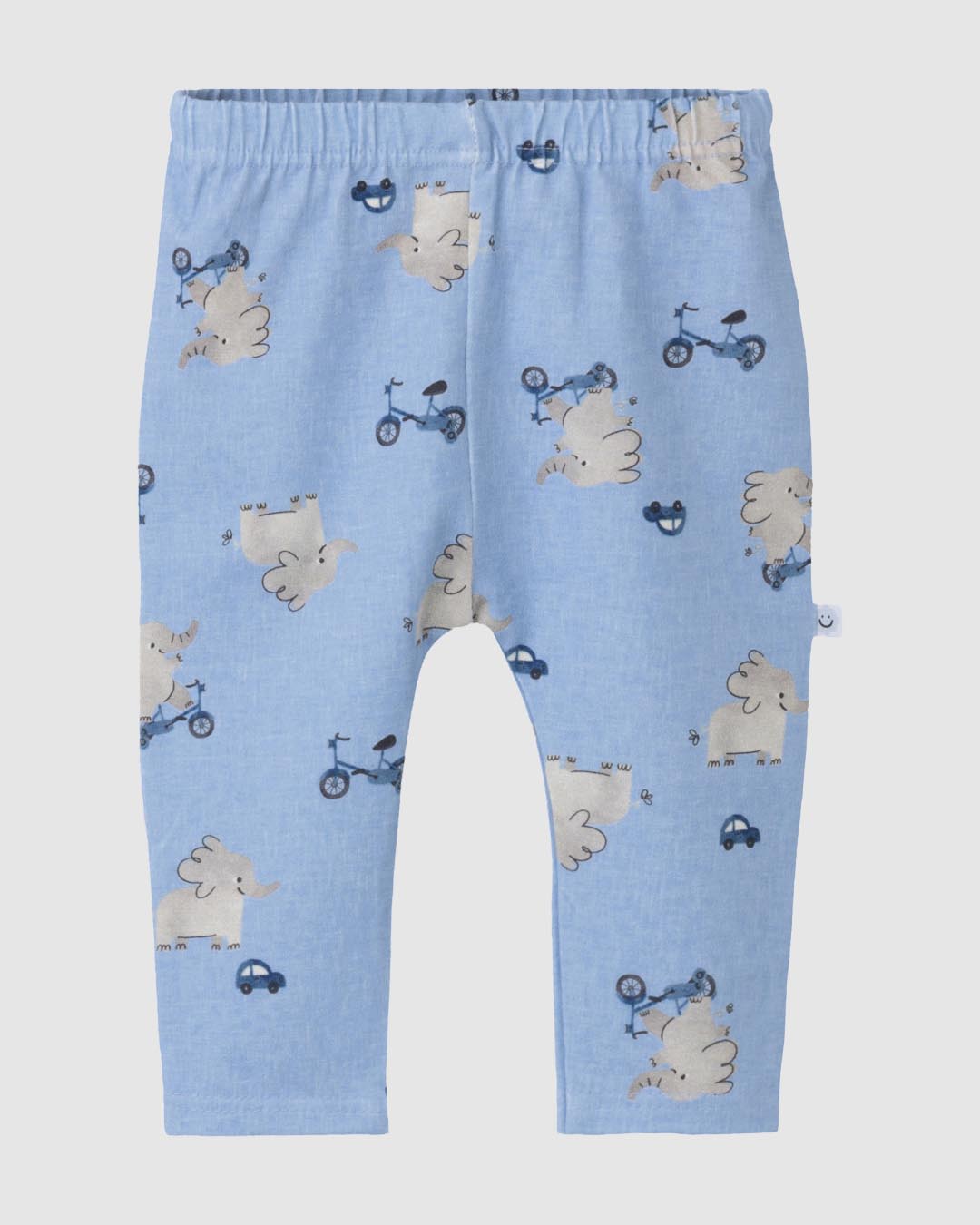 Calça Bebê Menino Saruel Estampa Digital Etiqueta Decorativa Malwee Kids - Azul - 6M