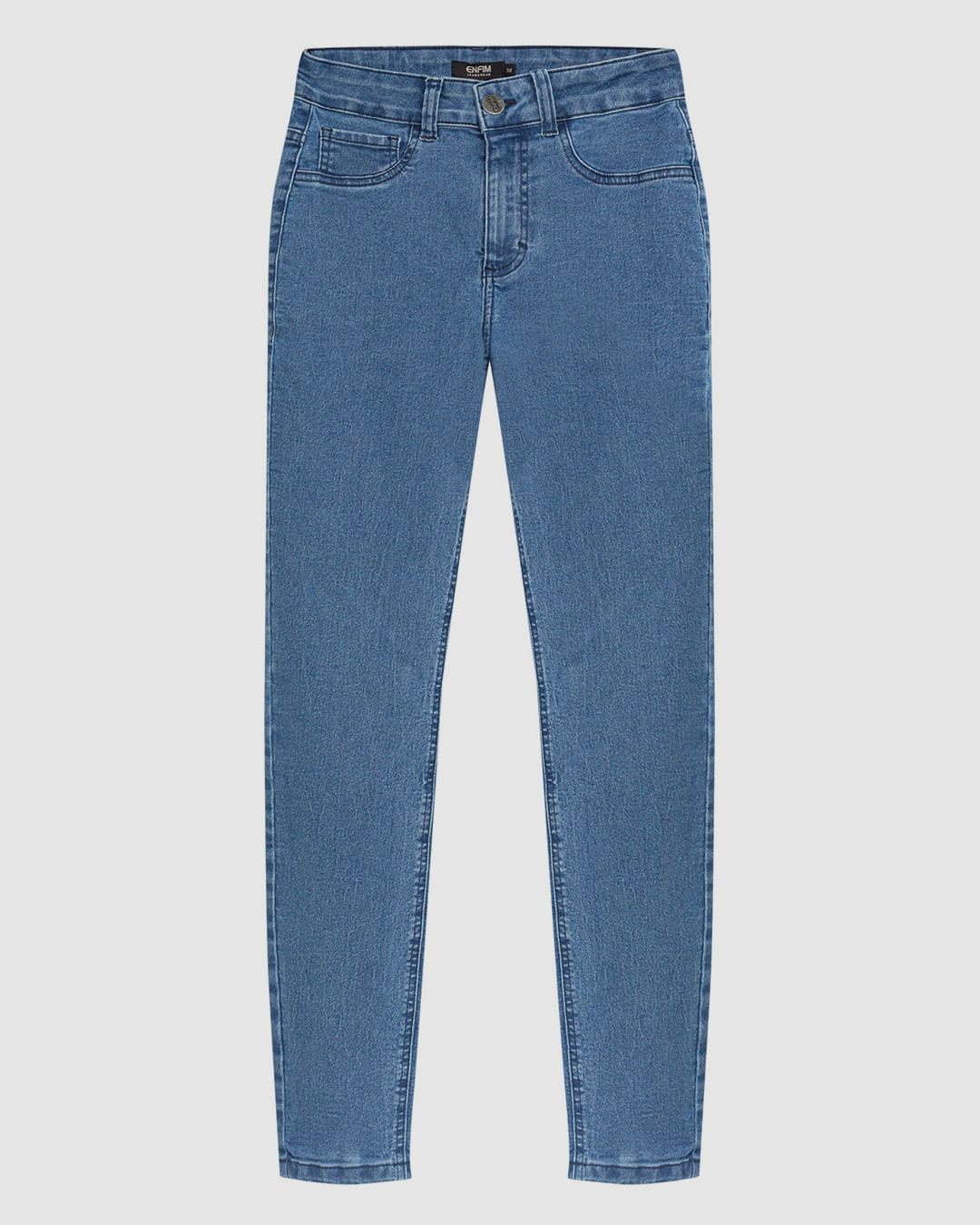 Calça Feminina Cigarrete Cintura Média Jeans Com Elastano - ENFIM