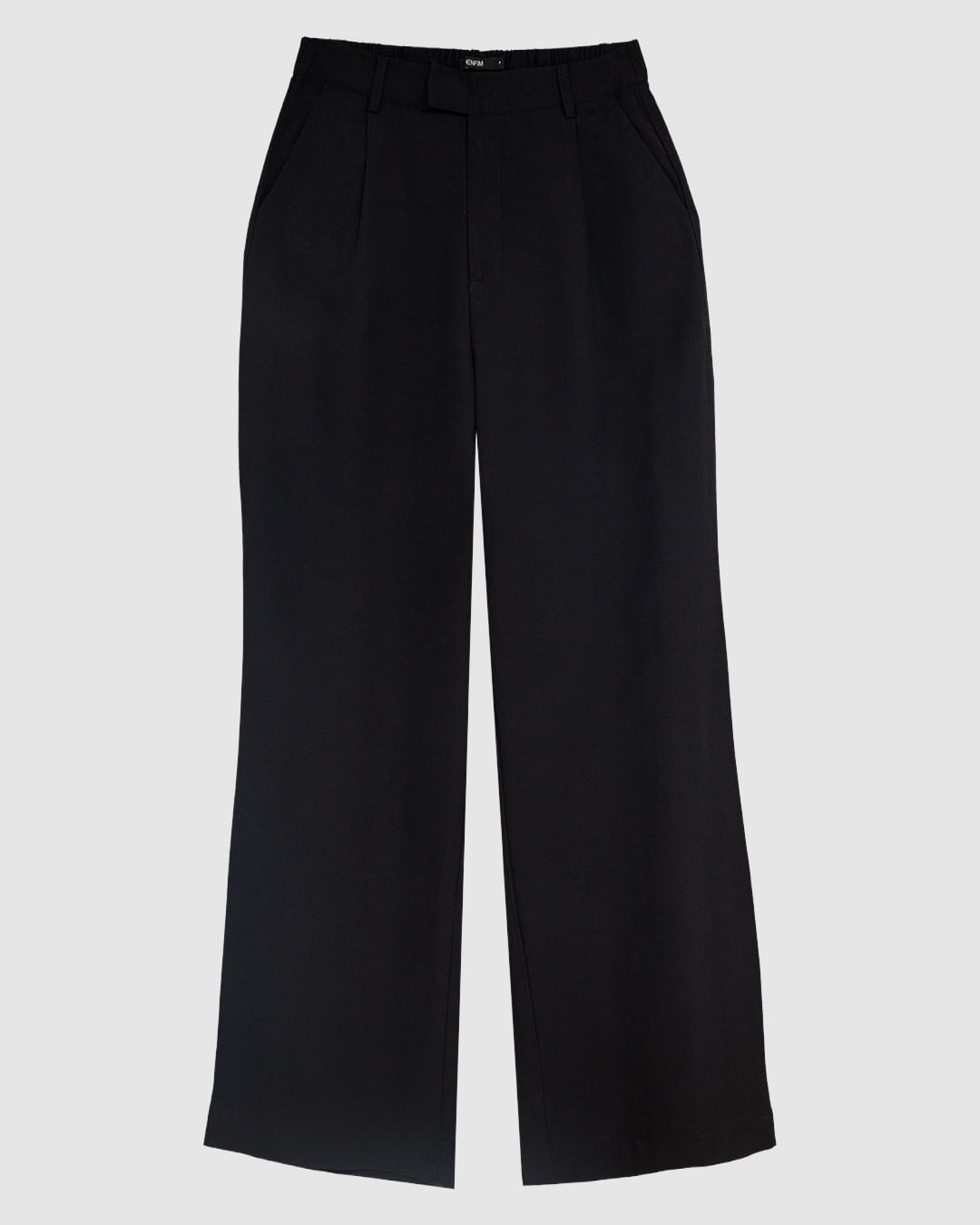 Calça Feminina Alfaiataria Pregas Bolso Faca Tecido Viscose Sarjada - ENFIM