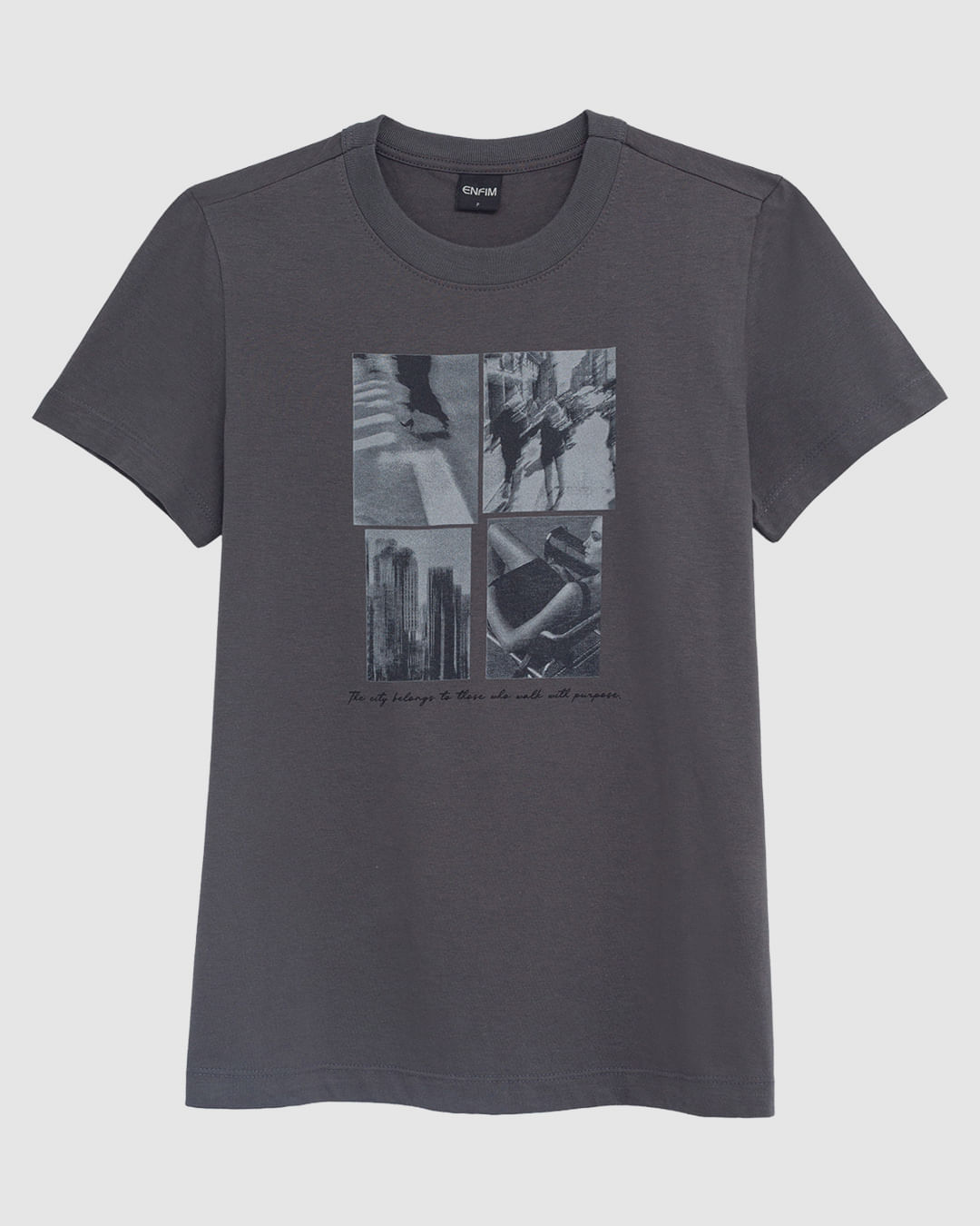 Camiseta Feminina Estampa The City Belongs Malha Algodão - ENFIM