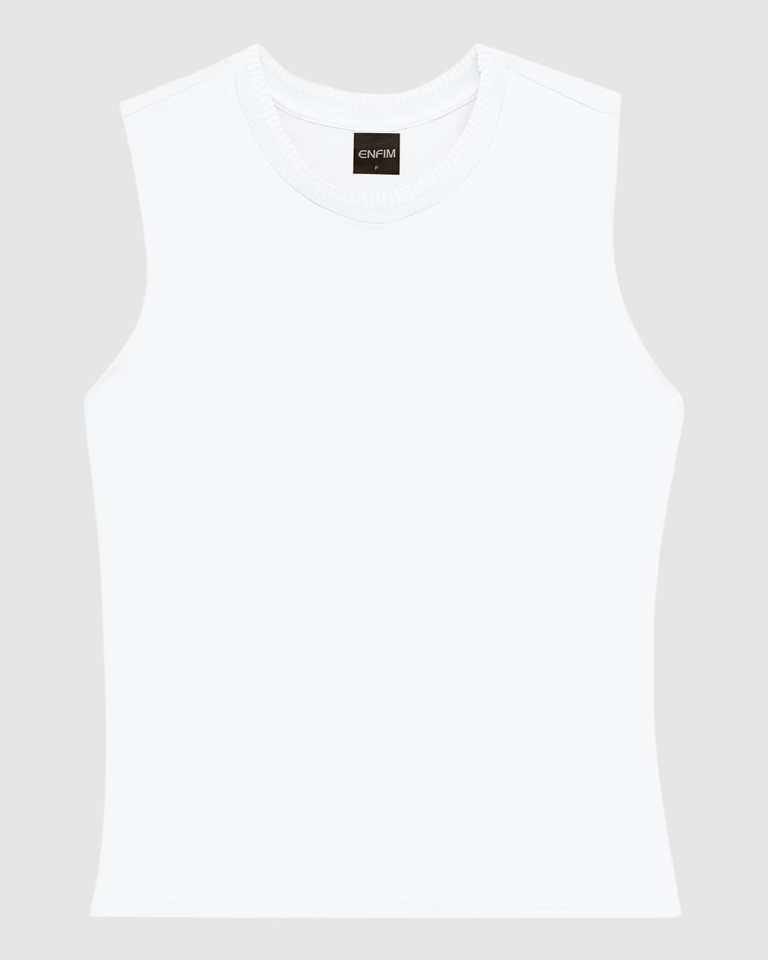 Blusa Básica Feminina Decote Redondo Em Malha Viscose Stretch - ENFIM