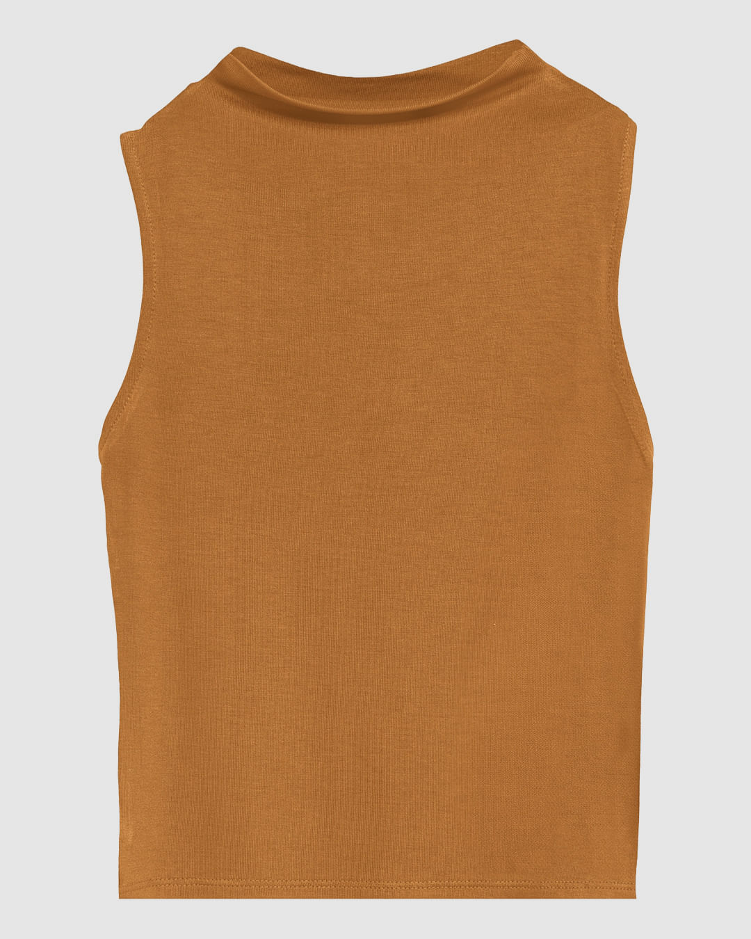Blusa Justa Feminina Gola Alta Sem Manga Em Malha Viscose Stretch - ENFIM