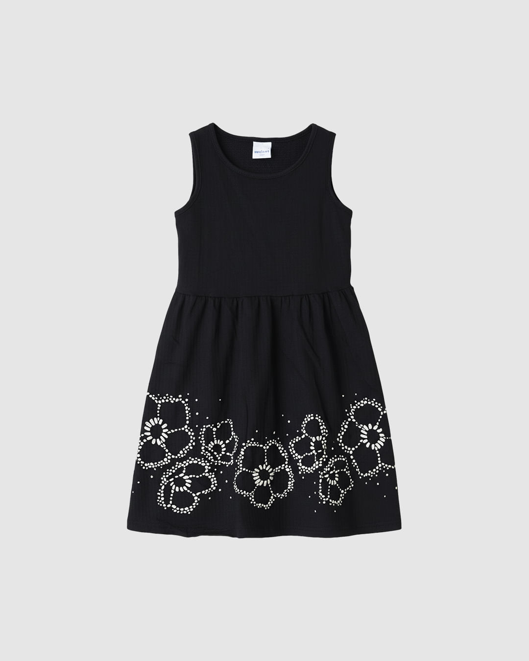 Vestido Infantil Estampa Puff Flores Em Malha Texturizada Malwee Kids