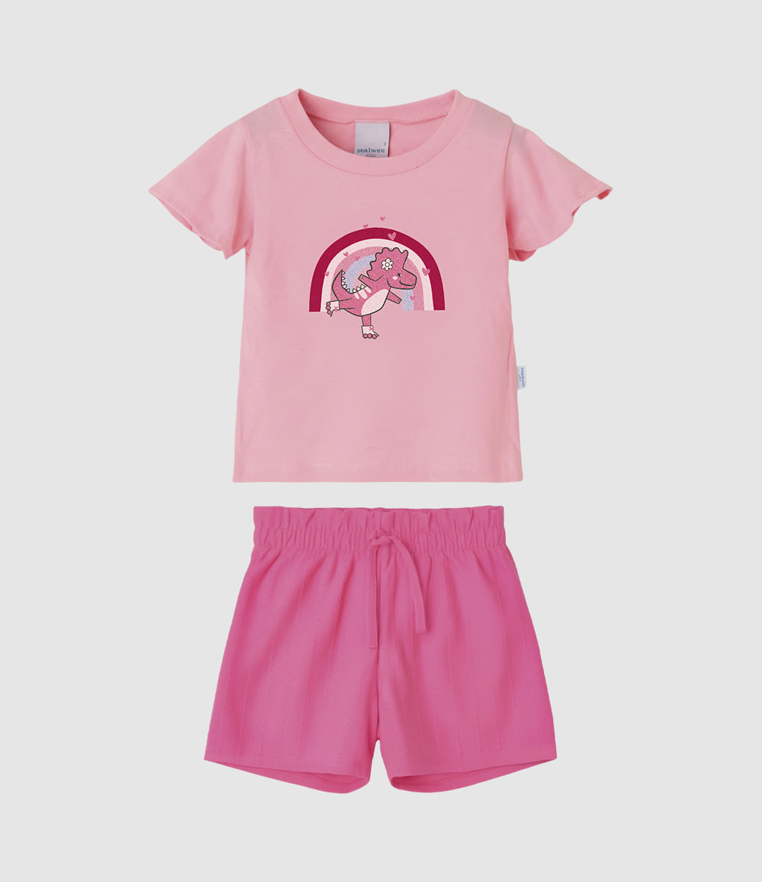 Conjunto Infantil Menina Blusa Estampa Glitter Holográfico Malwee Kids