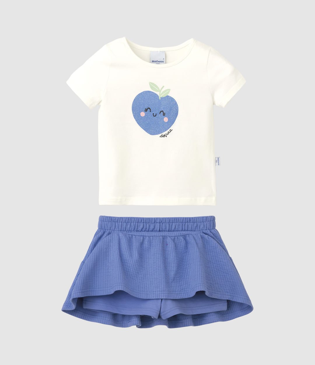 Conjunto Infantil Menina Blusa Estampa Frutinha Doçura Malwee Kids