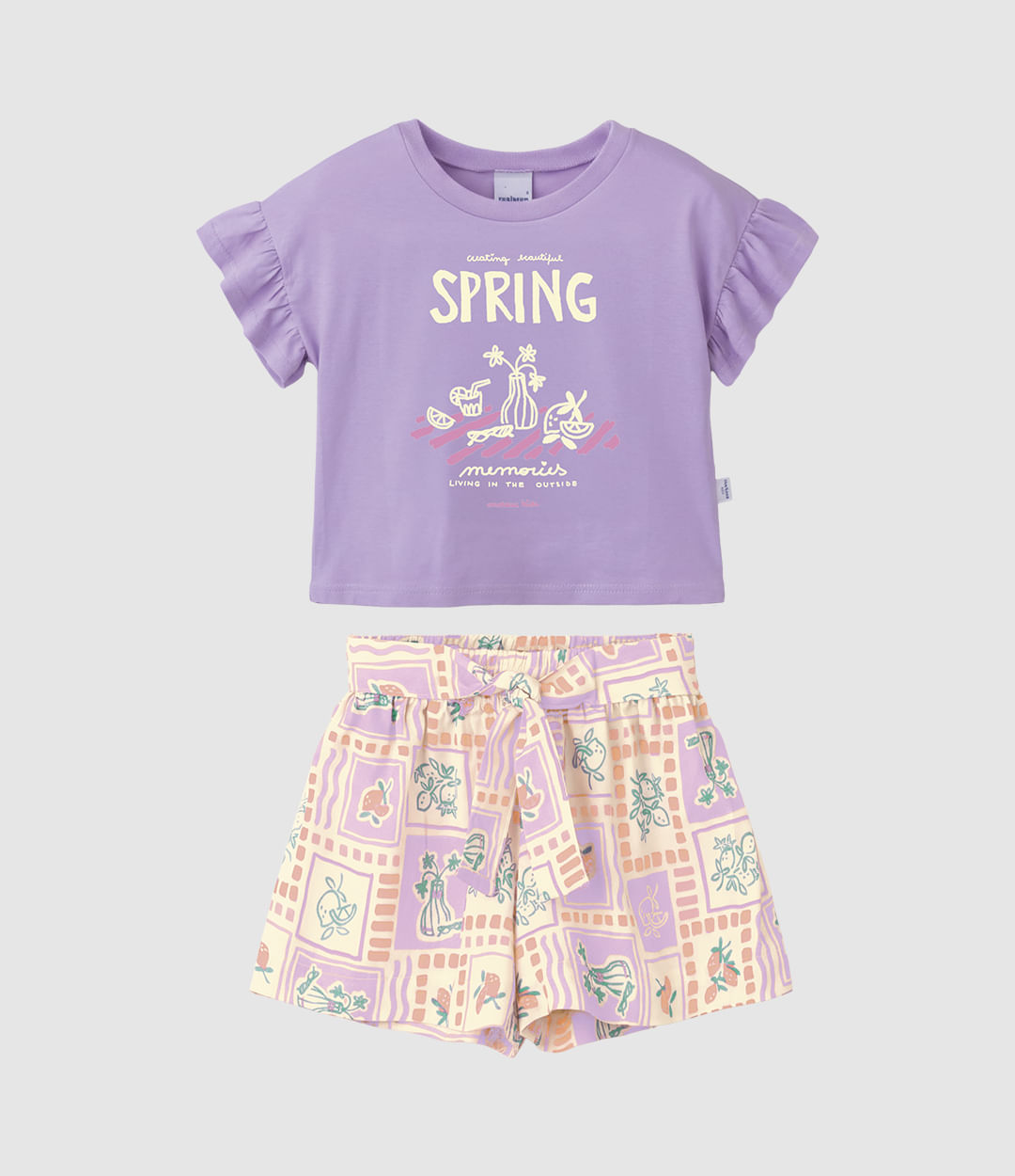 Conjunto Infantil Menina Creating Beautiful Spring Memories Malwee Kids