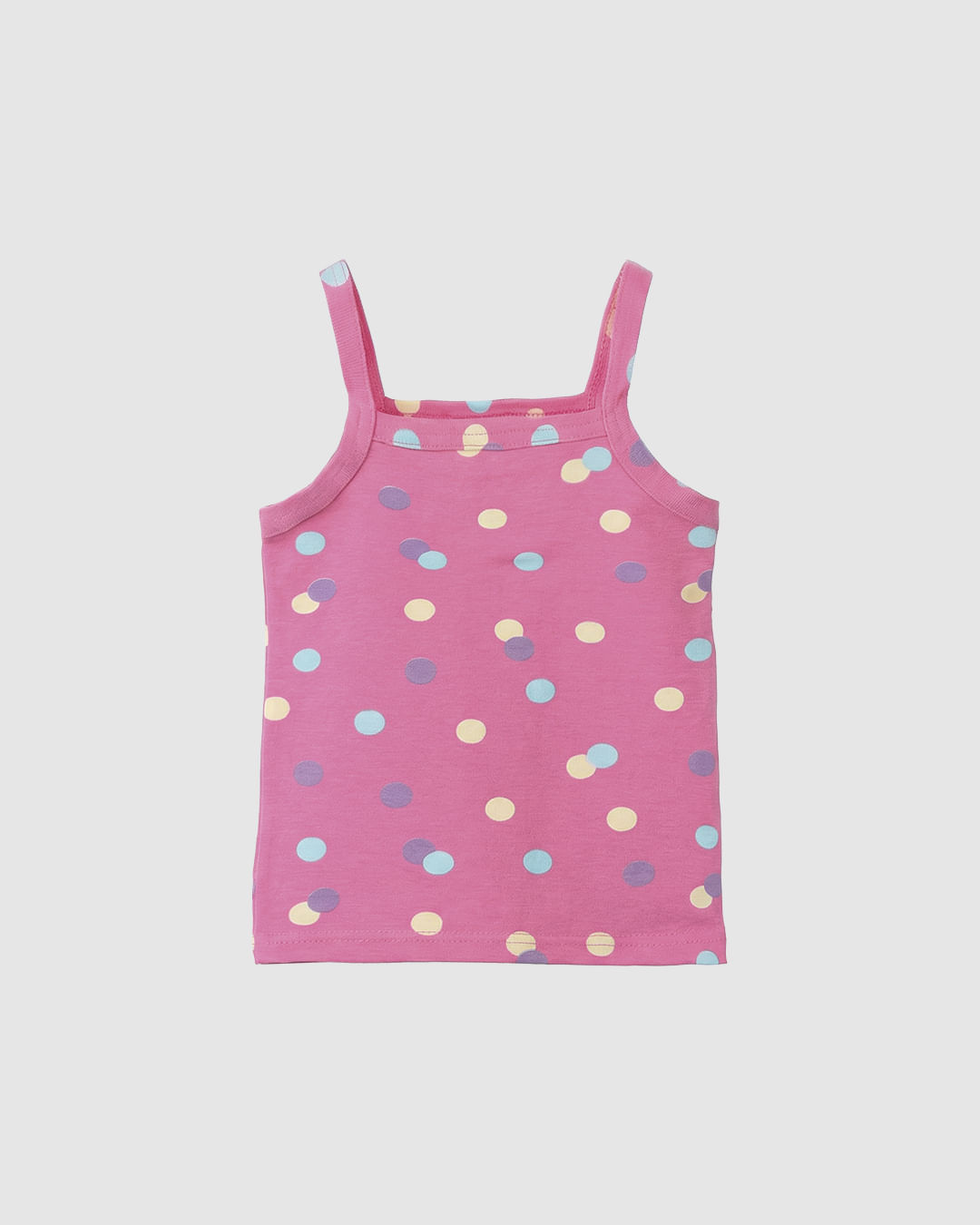 Regata Infantil Menina Alça Média Estampa Rotativa Em Algodão Malwee Kids - Rosa - 8