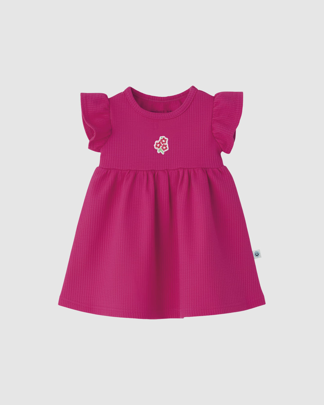 Vestido Body Bebê Menina Em Malha Texturizada Malwee Kids